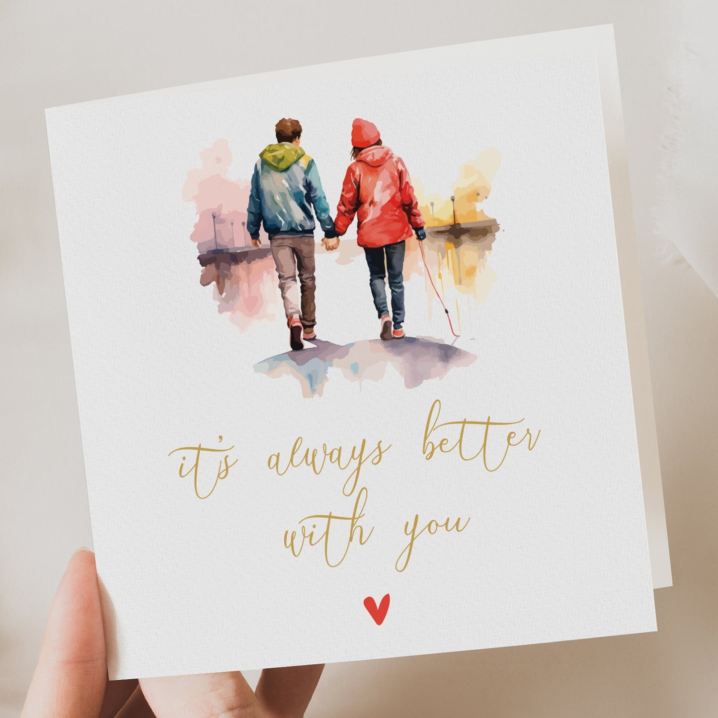 Elegant valentines card