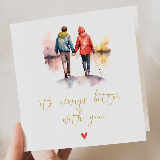 Elegant valentines card