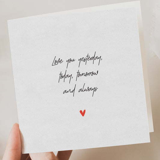 delicate love valentines, anniversary card