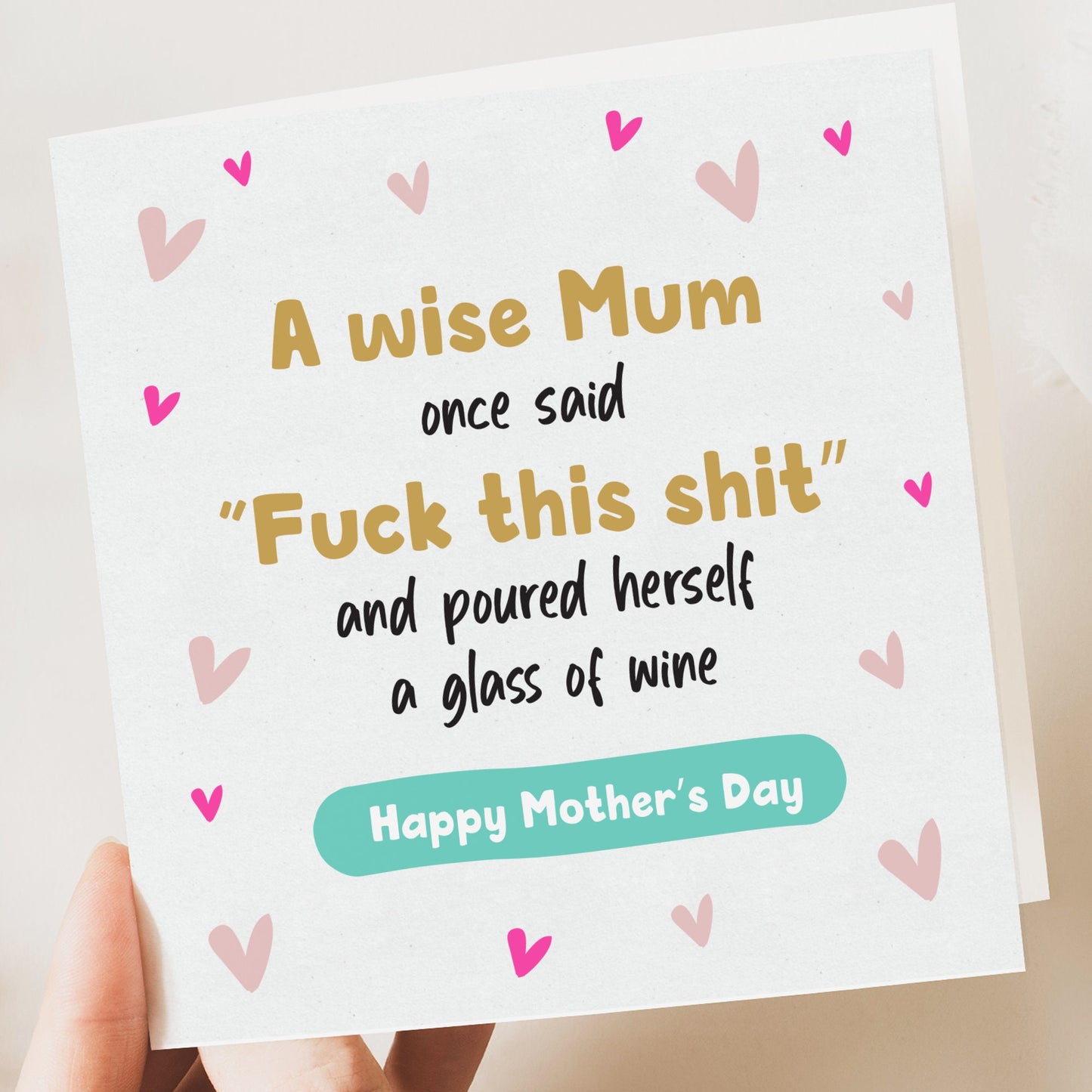 Funny Mother's Day Card, A wise Mum, Special Mum Card, For Mum, Mother's Day Gift To Mum, Mum Birthday Card, For Her, Mummy
