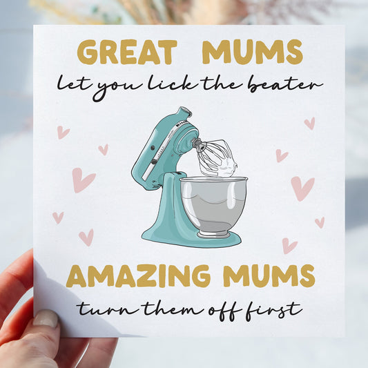 Funny mothers day card