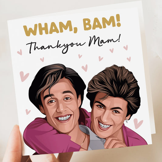 Wham Bam card - George Michael