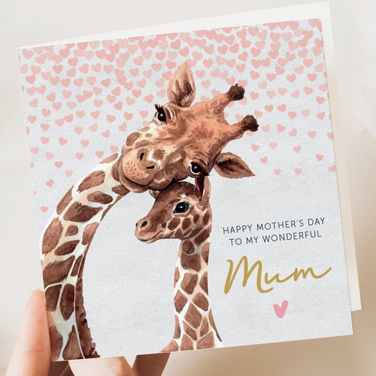 Mother's day card | mothers day card | giraffe mothers day card | Highland Cow | mummy mothers day card | card from daughter | card for nana