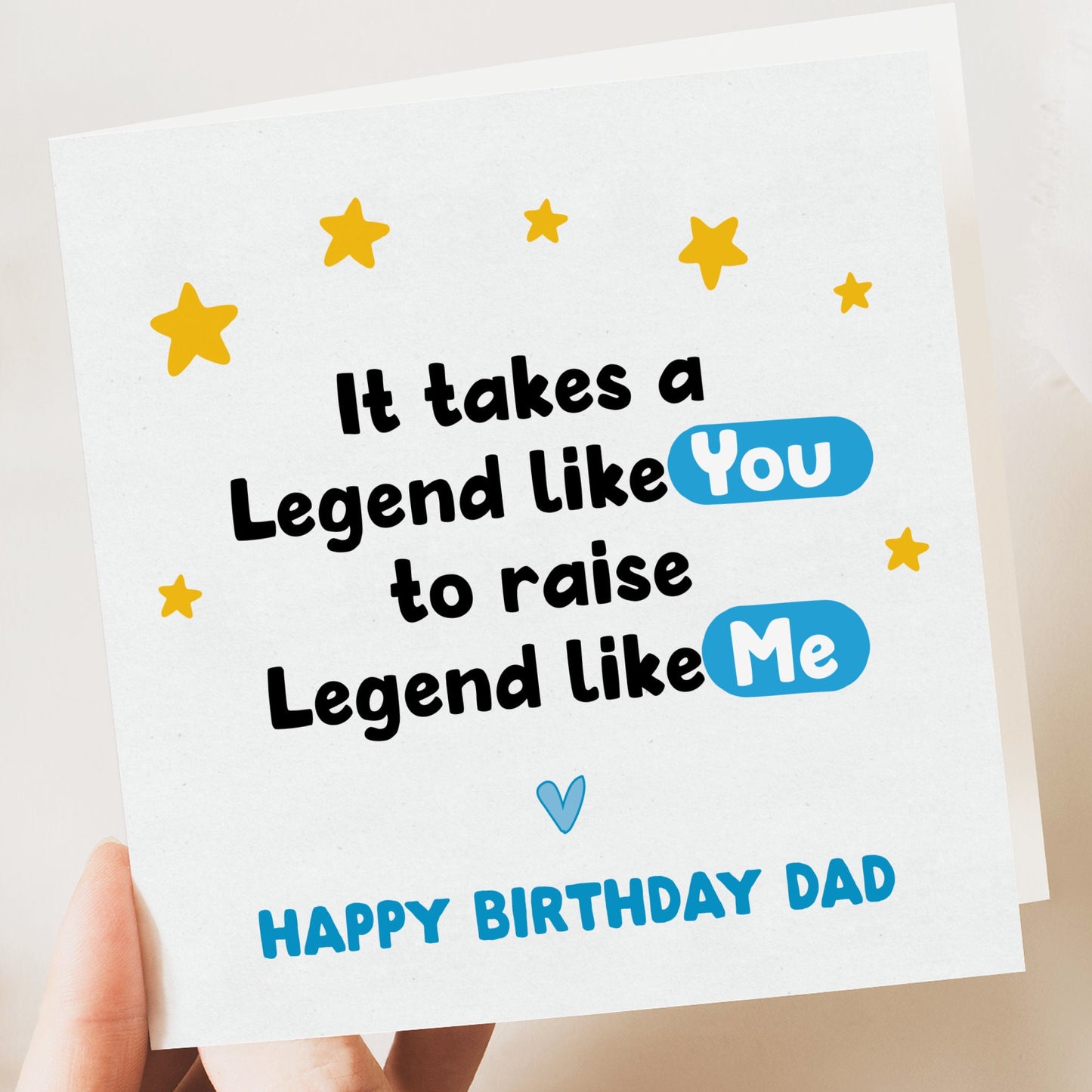 Dad legend Birthday card