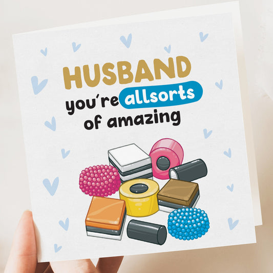 Funny allsorts Husband card