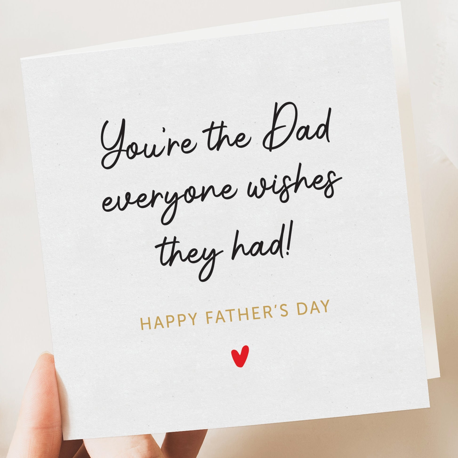 Father's Day Card - Personalised Blank Inside