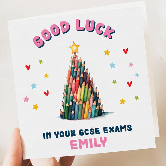 GCSE, Exam Good Luck card
