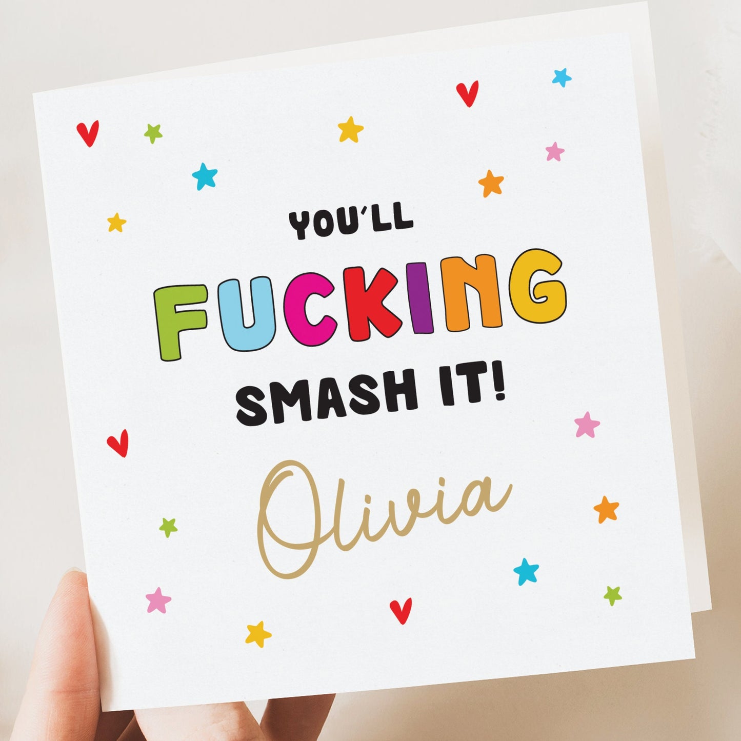 Funny GCSE Exams Good Luck Card - Personalised