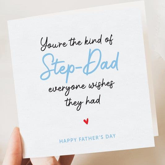 Stepdad Fathers day card