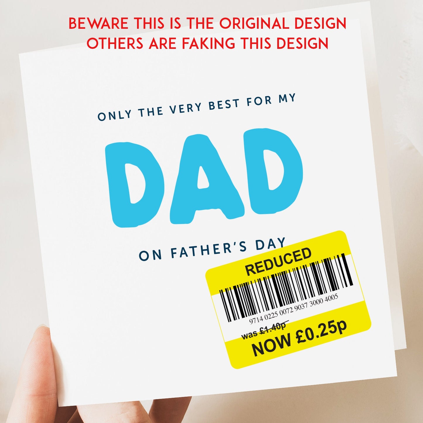 Fathers Day Card | Funny Father's Day Card | Funny Card | Father's Day Card | Father's Day Gift | Fathers Day Card | Reduced card | Top Dad