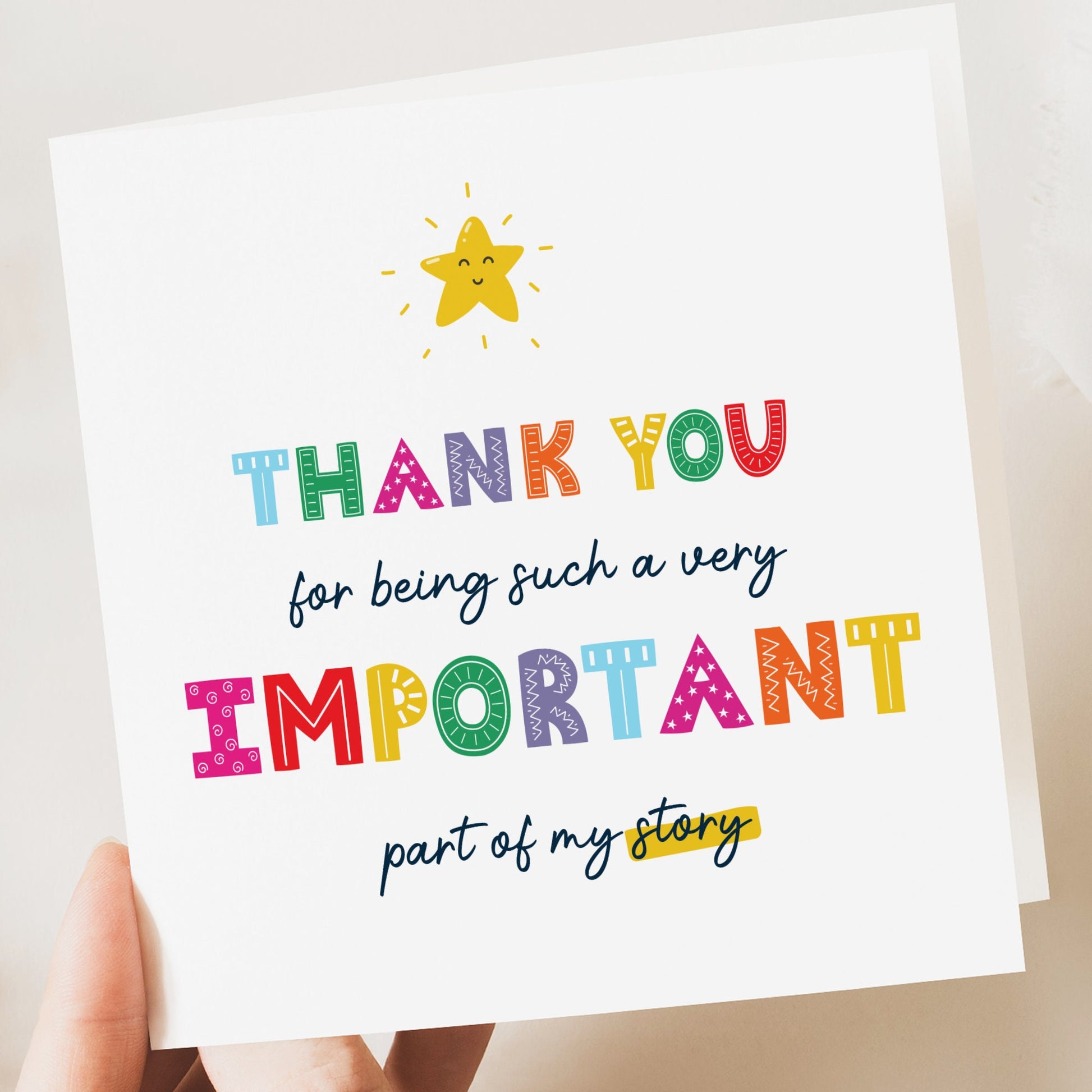 Thank you Teacher appreciation card, End of term