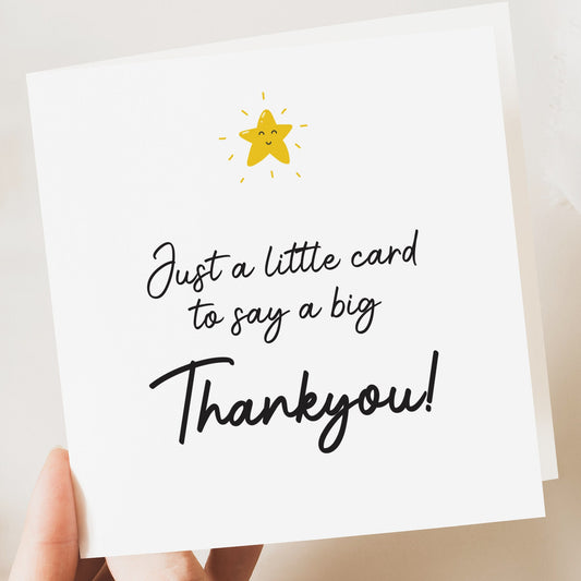 Thank you card, teacher