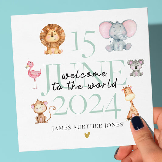 NEW BORN BABY BOY CARD
