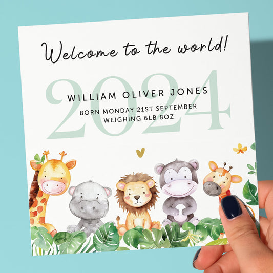 NEW BORN BABY BOY or girl CARD
