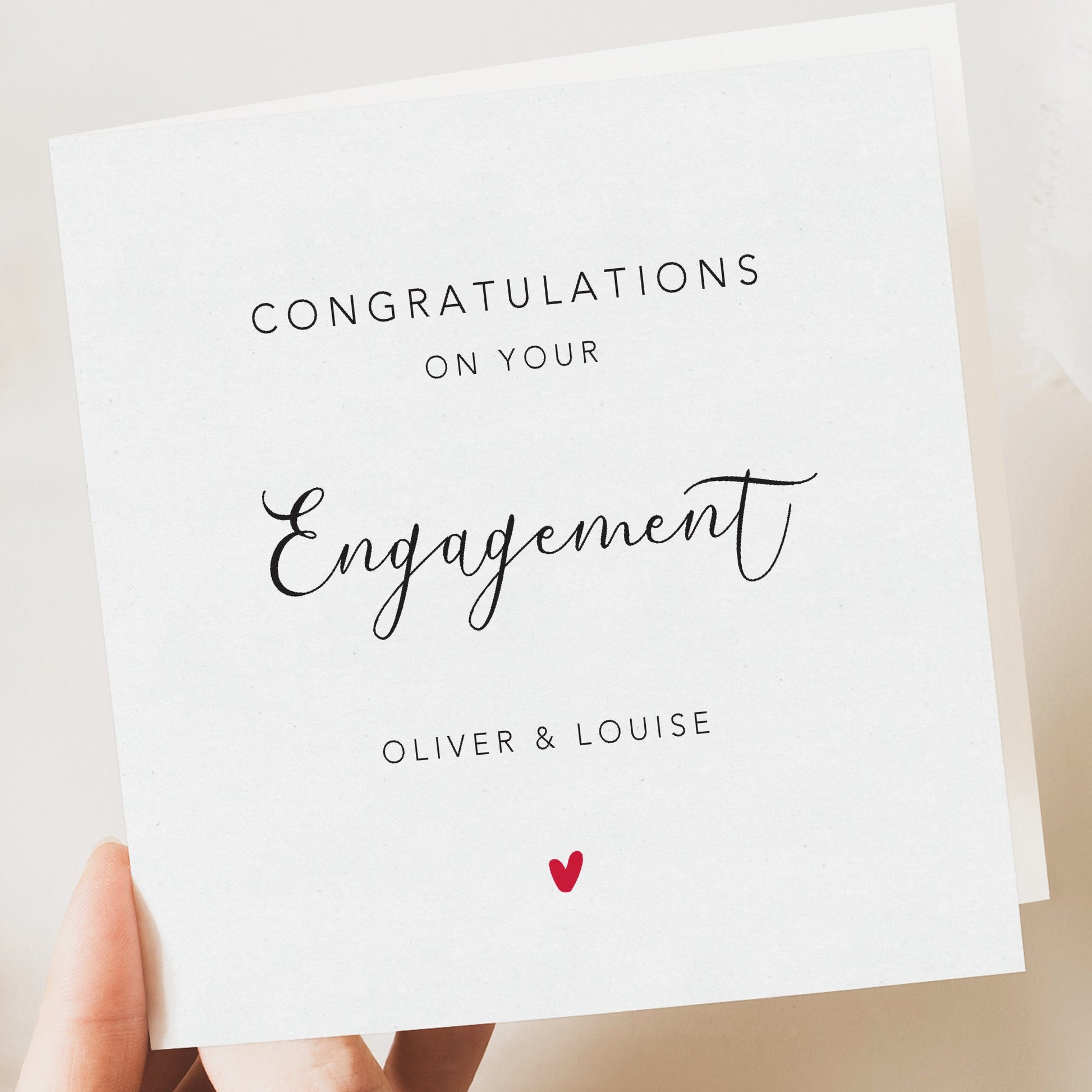 Personalised Engagement Card