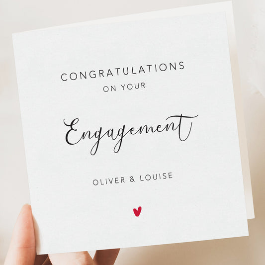 Personalised Engagement Card