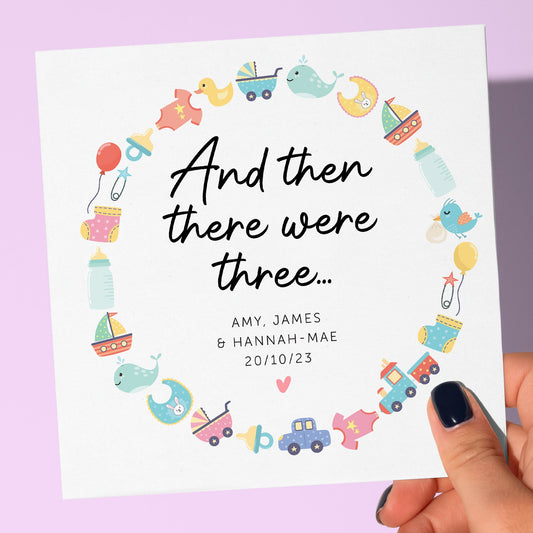 New born baby card