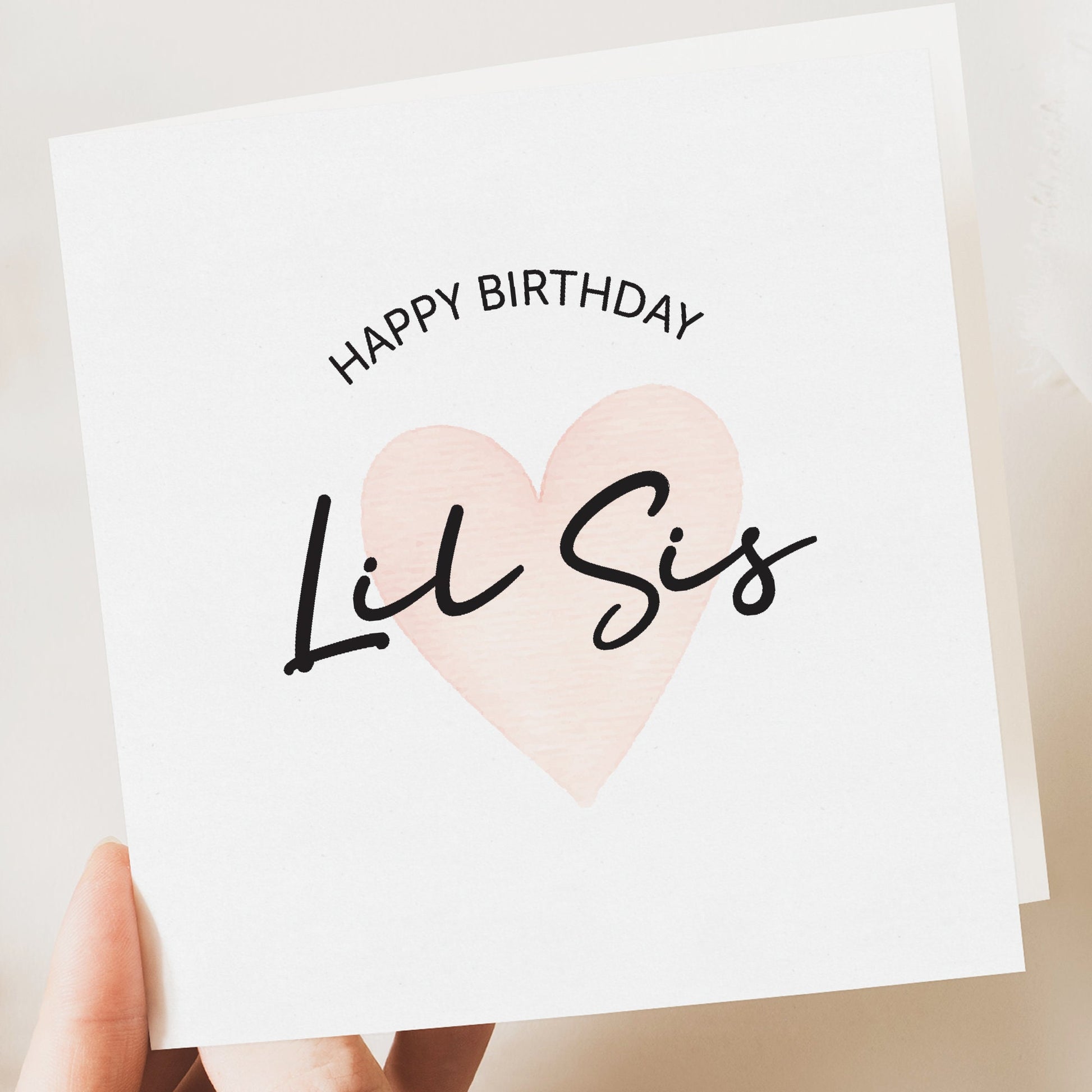 birthday card for Little sister