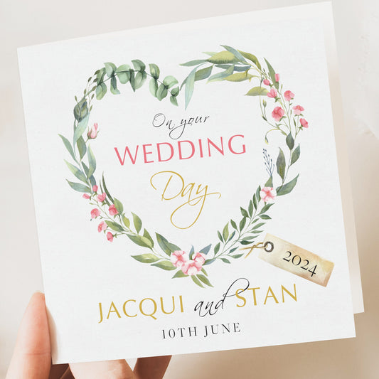 Personalised wedding card