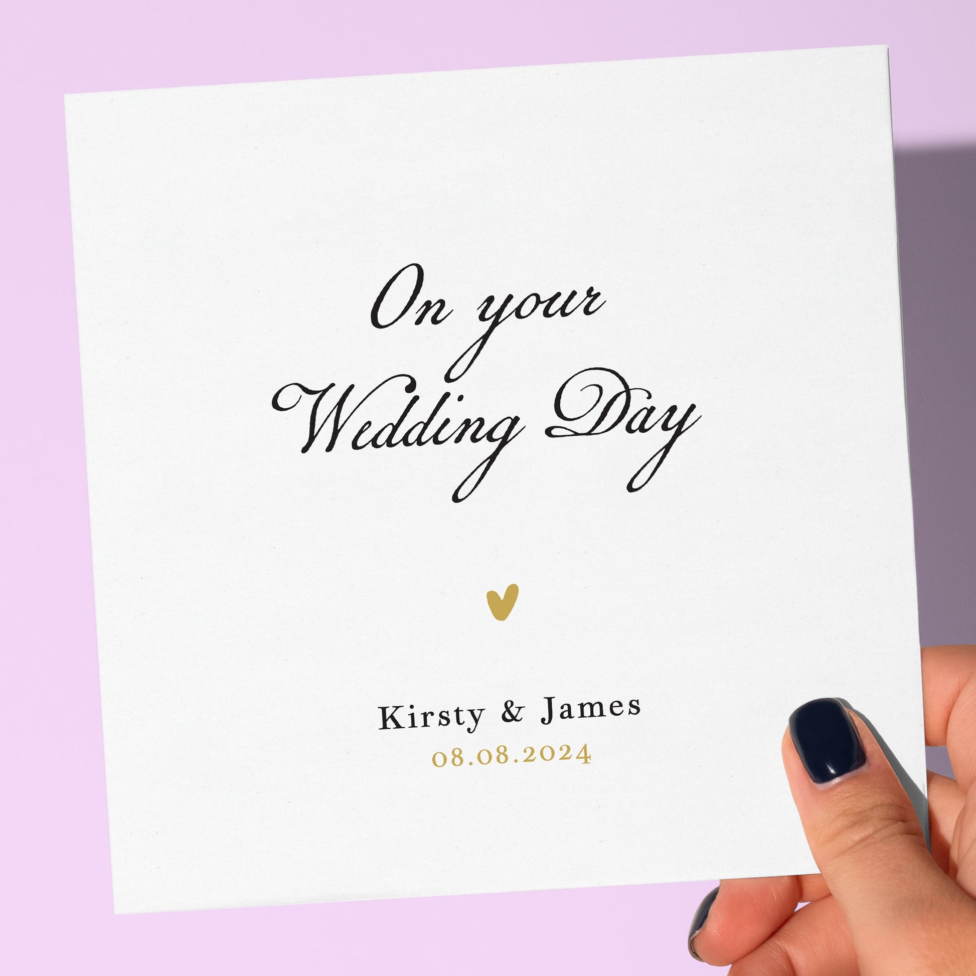 Personalised wedding card