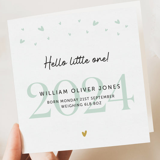 NEW BORN BABY BOY or girl CARD