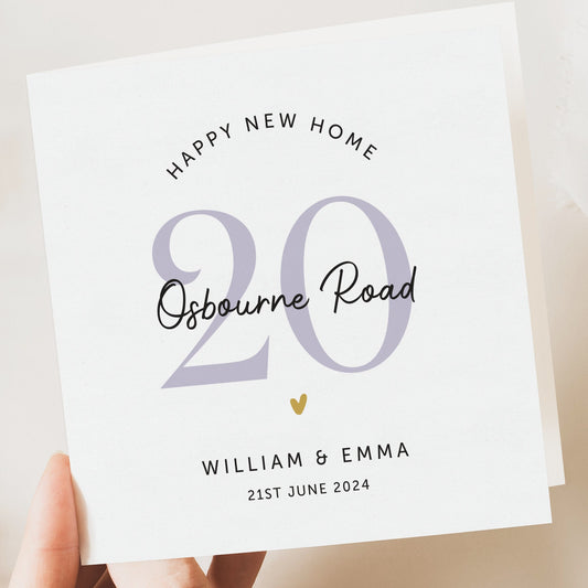 personalised new home card
