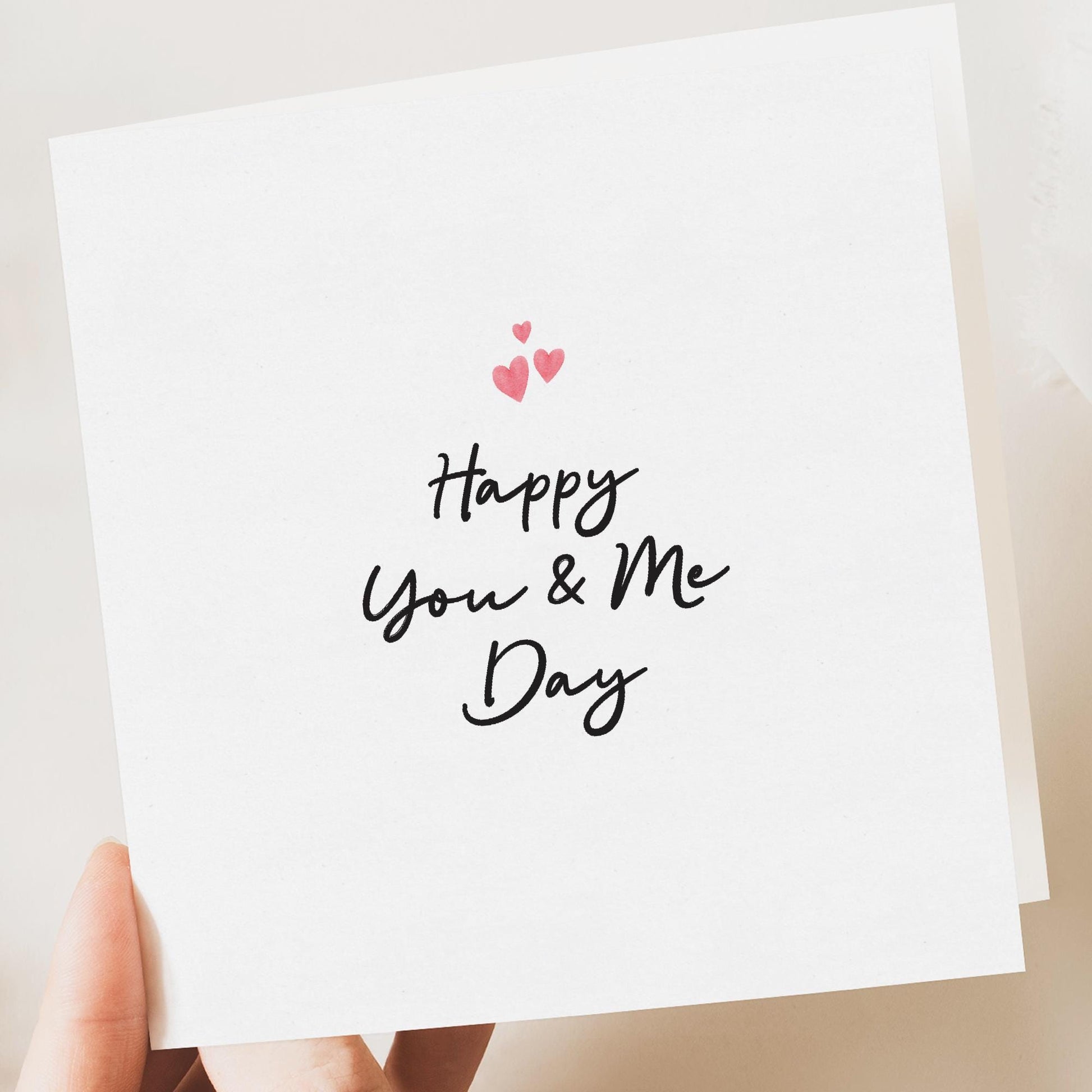 Anniversary Card - Happy You And Me Day - Anniversary Card - Love Card - Personalised Card