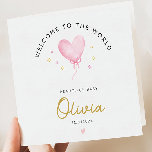 NEW BORN BABY BOY or girl CARD