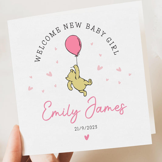 NEW BORN BABY girl CARD
