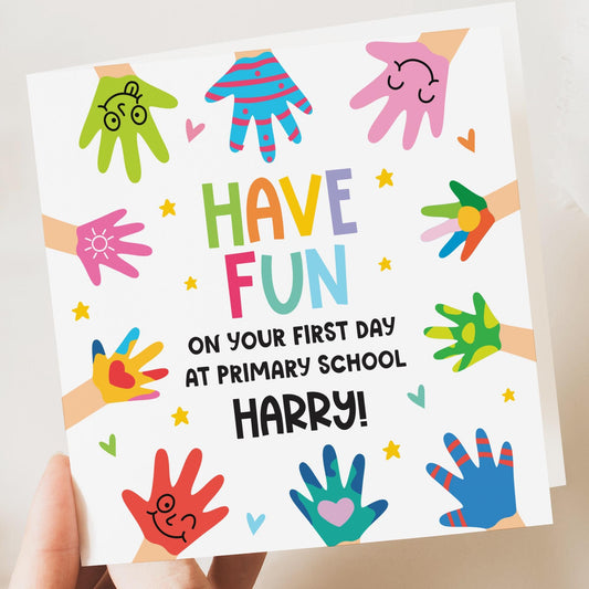 First day at primary school card