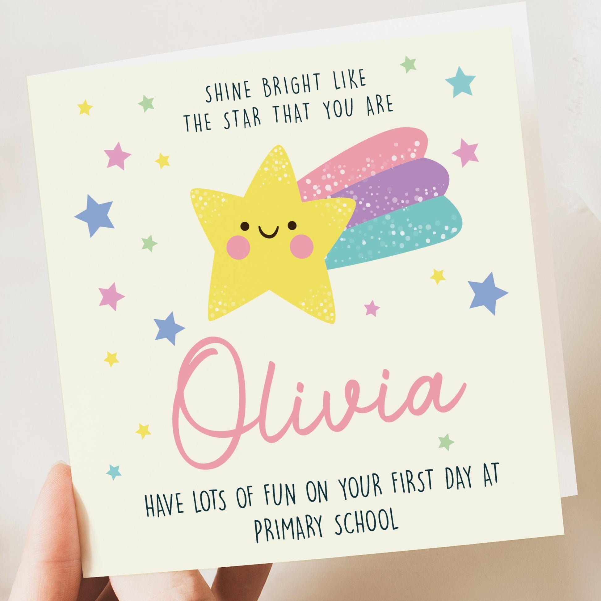 First Day at School Card - Personalised