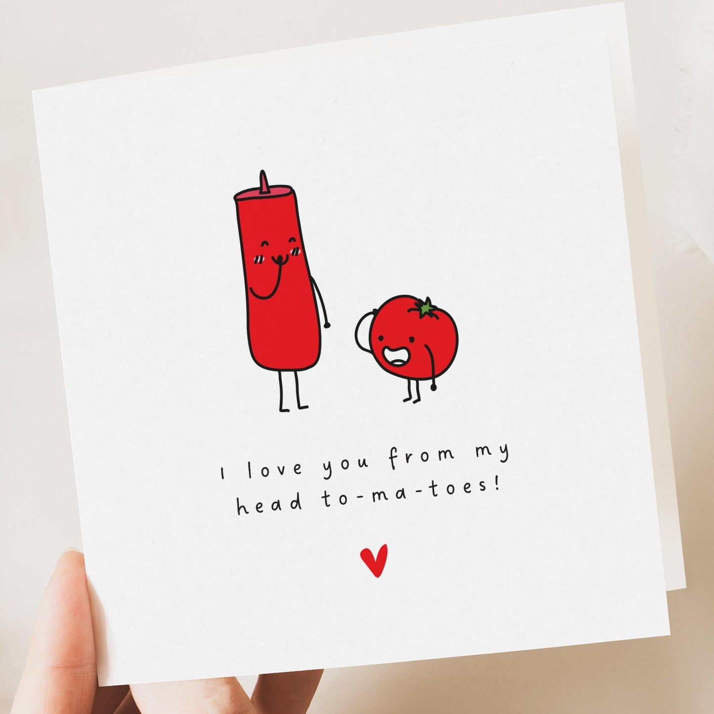 Funny Valentine's Card - Tomatoes Him Her