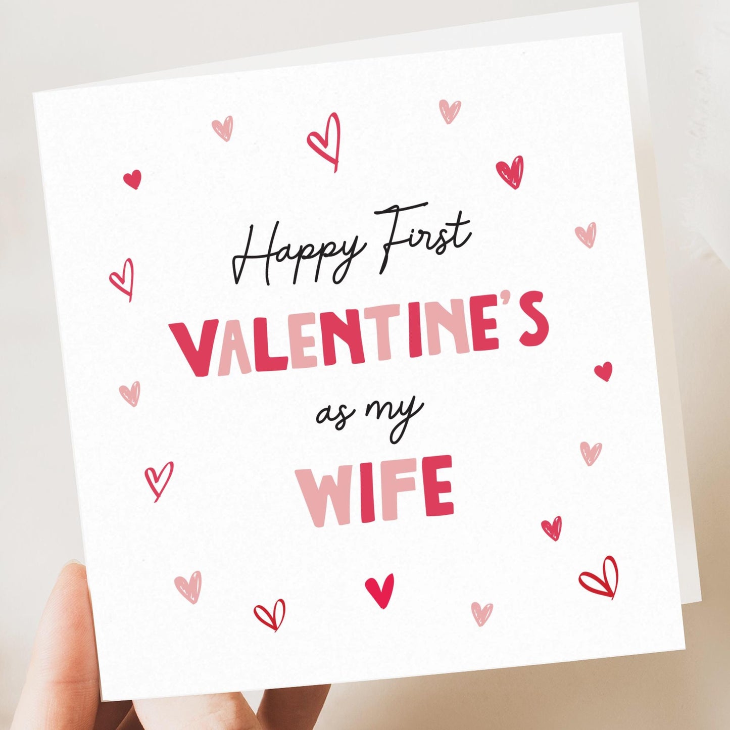 First Valentines Day Wife, Wife Valentine's Card, Card For Wife, First Valentine Day Married, Valentines Gifts For Her