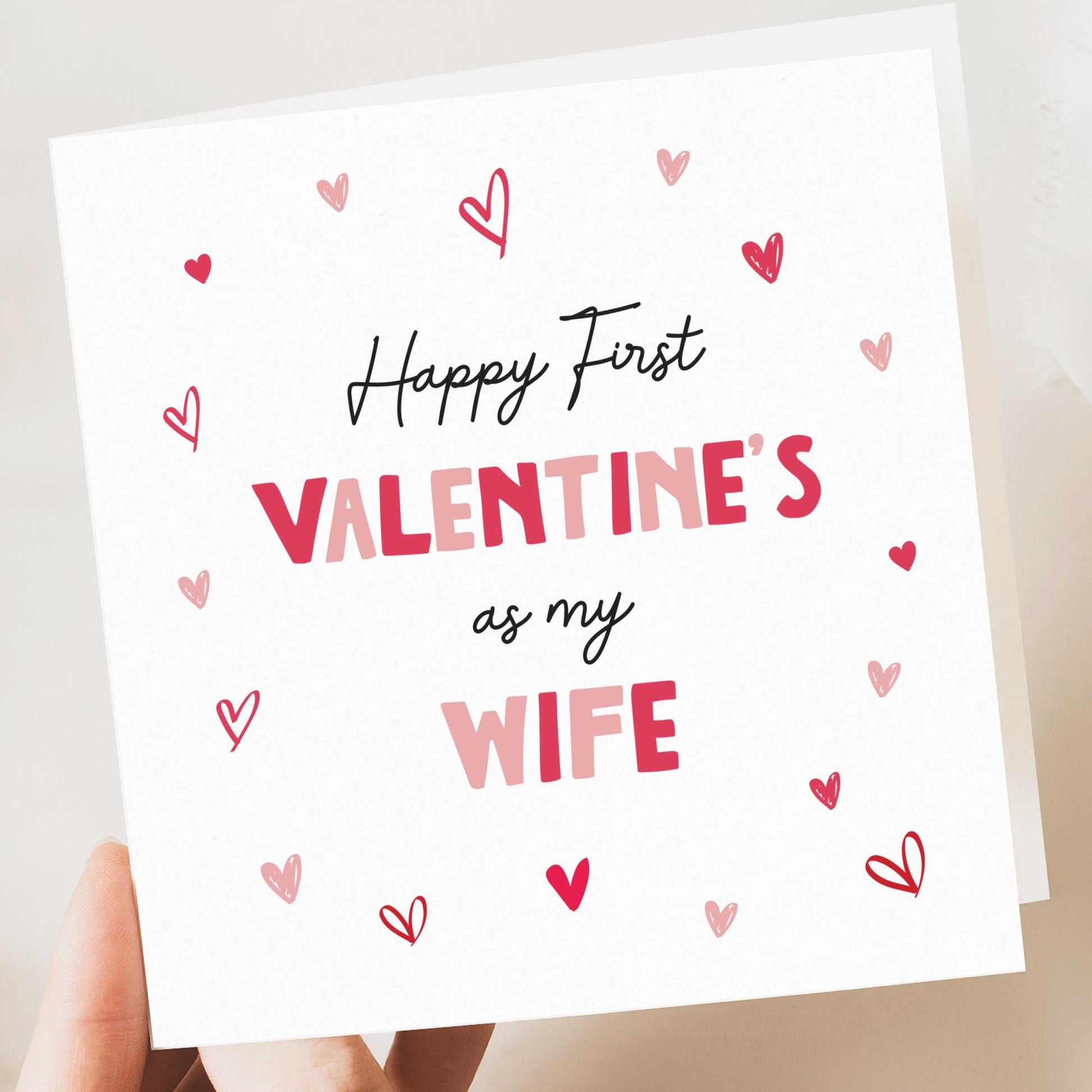 First Valentines Day Wife, Wife Valentine's Card, Card For Wife, First Valentine Day Married, Valentines Gifts For Her