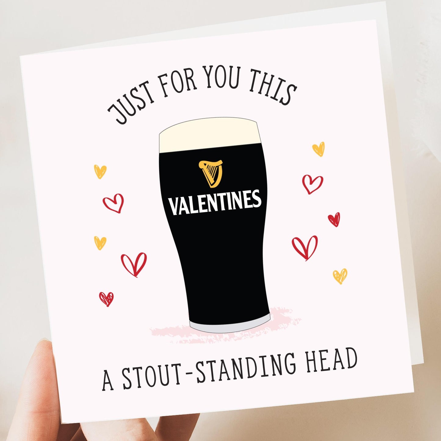 Funny Guinness Valentine's Card - Her or Him