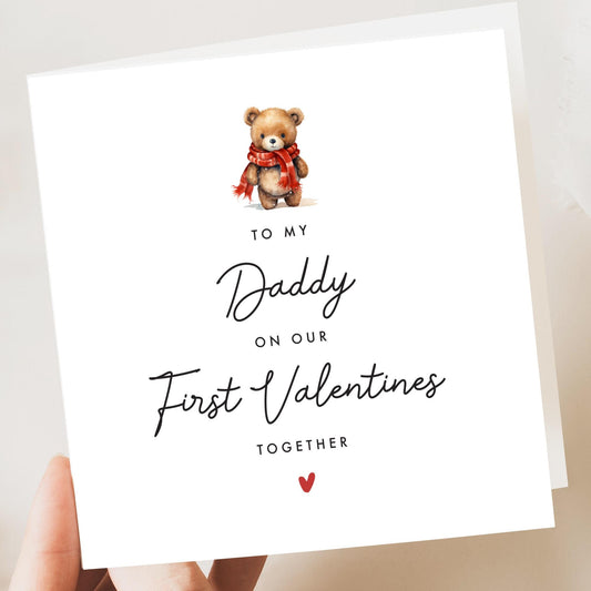 Baby first valentines card to daddy | happy 1st valentines as my daddy | 1st valentines card for dad | valentines card from baby boy girl
