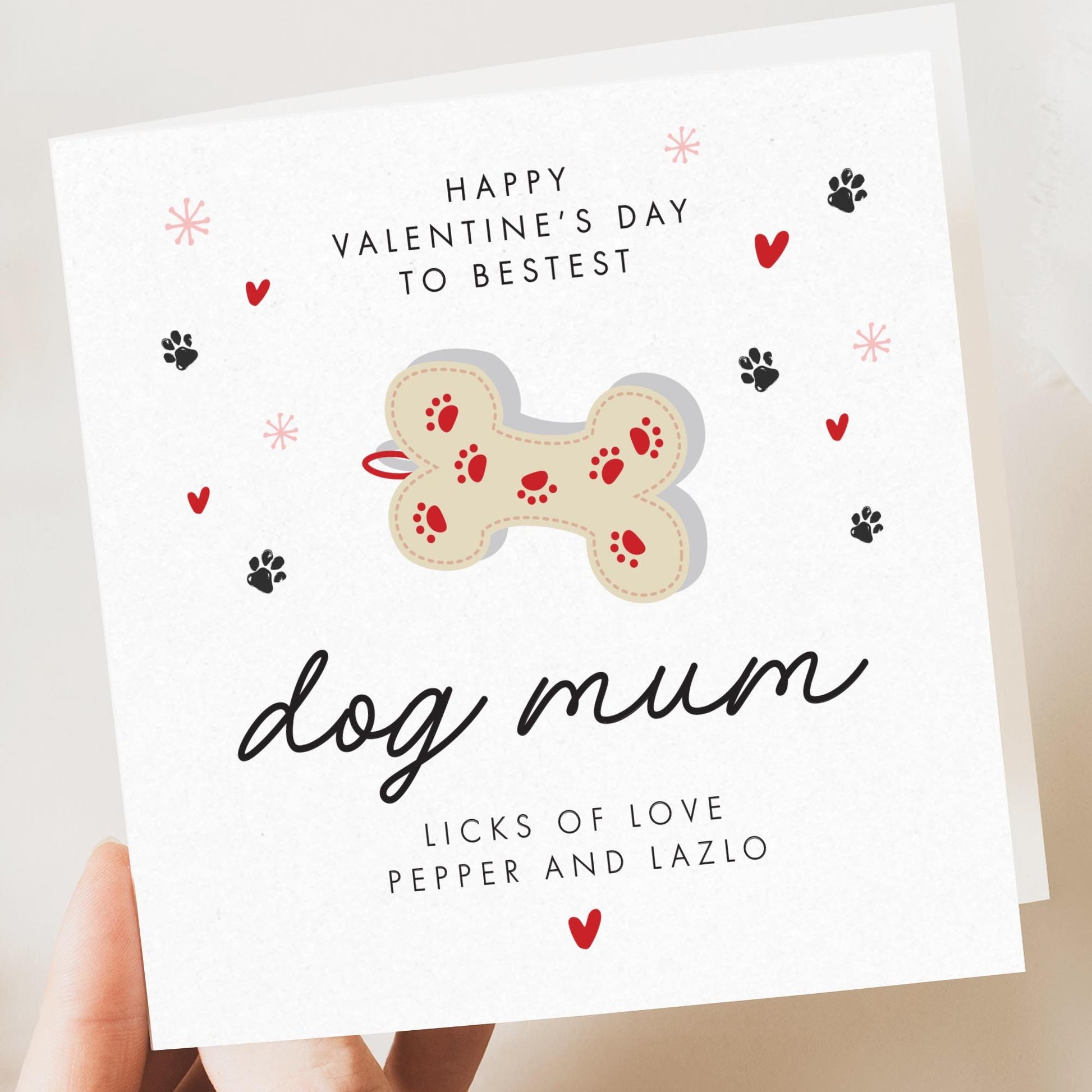 Dog Valentine's Day Card From The Dog