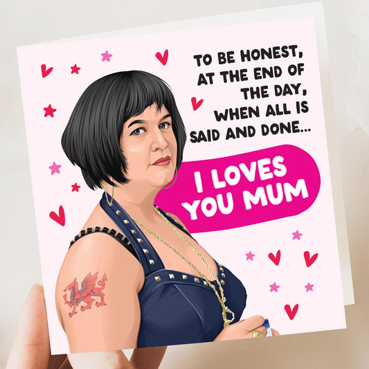Mother's Day Card for Her or Him – Funny Mothers Day, Nessa Mothers Day card, Funny, mum, mam, mummy, Funny