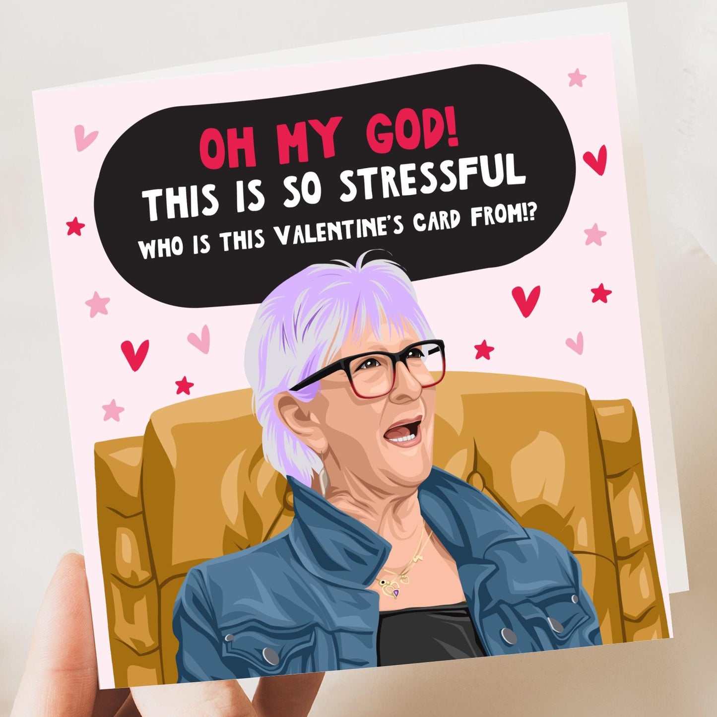 Funny Valentine's Card for Her or Him – Valentines, him, her, Husband, Valentine, Girlfriend, Boyfriend, Linda, The Traitors, OH my God!