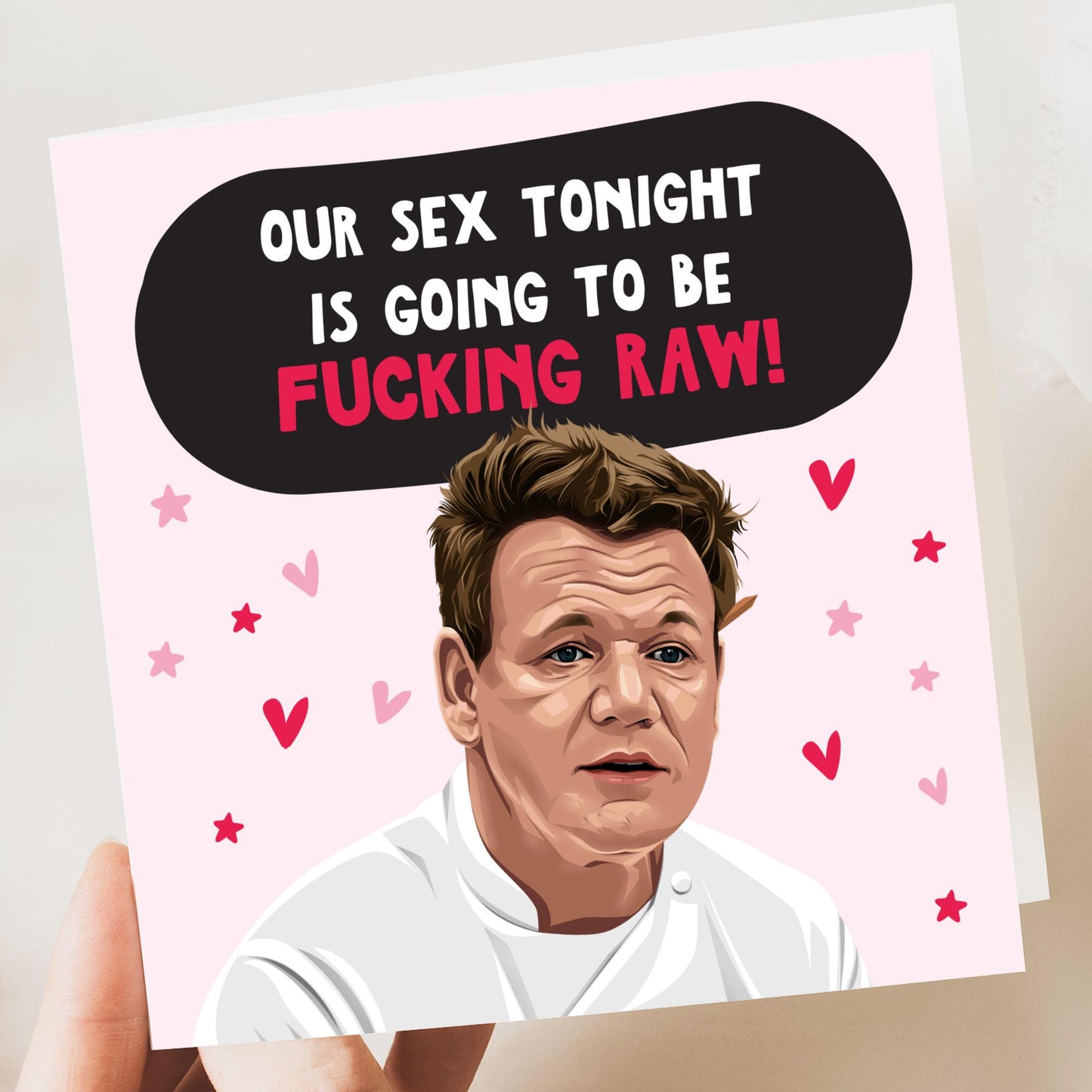 Funny Valentine's Card for Her or Him – Valentines, him, her, Husband, Valentine, Girlfriend, Boyfriend, Gordon Ramsey 2
