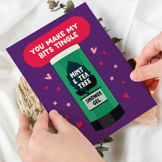 Funny Valentine card For Boyfriend, girlfriend Funny Valentine card, Wife, Husband, Fiance, Funny Valentine card for him, Bits tingle