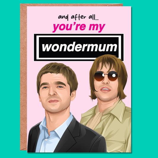 Funny Mothers Day Card | Funny Mother's Day Card, Mum, Mom, Mam, Funny Card, From Daughter, Son, Kids, Mother's Day Gift, Inspired by Oasis