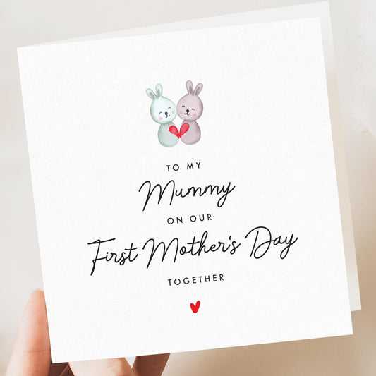 First Mothers day card with Bunny