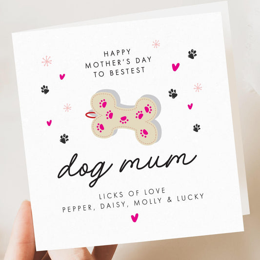 Mothers day card from the dog