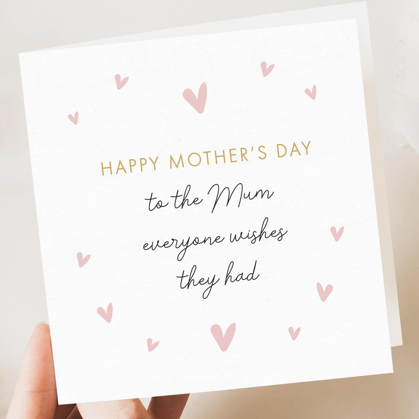 Mothers Day Card From Son Daughter - Personalised