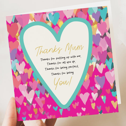 Poem Birthday Day Card From Daughter, Mother’s Card for Mum, Happy Mothers Day Cards, Personalised Mothers Day Gift