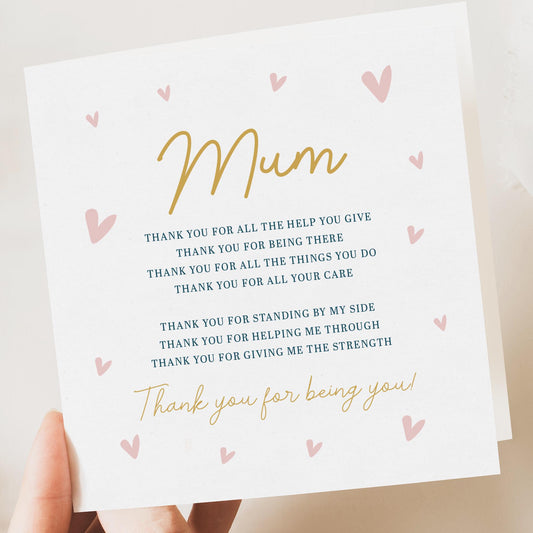 Poem Mothers day card 2025