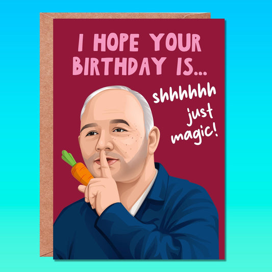 Funny birthday card, Bob Mortimer Birthday Card, Funny Card, Birthday Cards for Him, for Her, Birthday Card, Tv Series, last one laughing