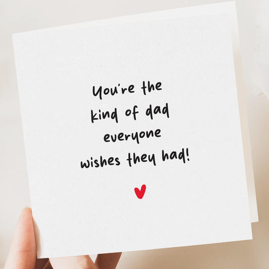 Traditional fathers day card, Father's day card, Simple Father’s Day card, Father’s Day Gift, Fathers Day from daughter or son