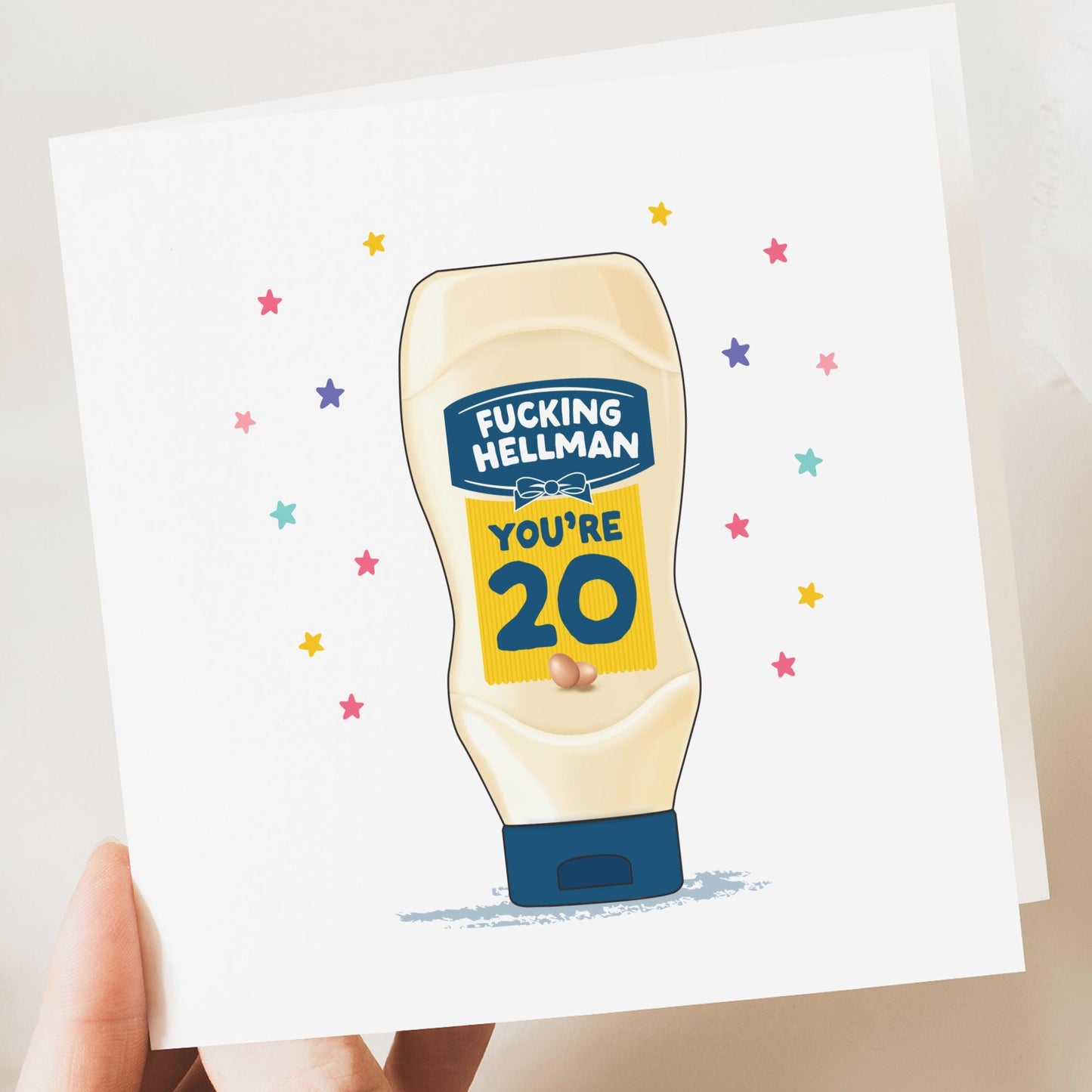 20th funny birthday card | Mayo, thirty funny birthday card for him, for her, funny, friend card, birthday card, silly card